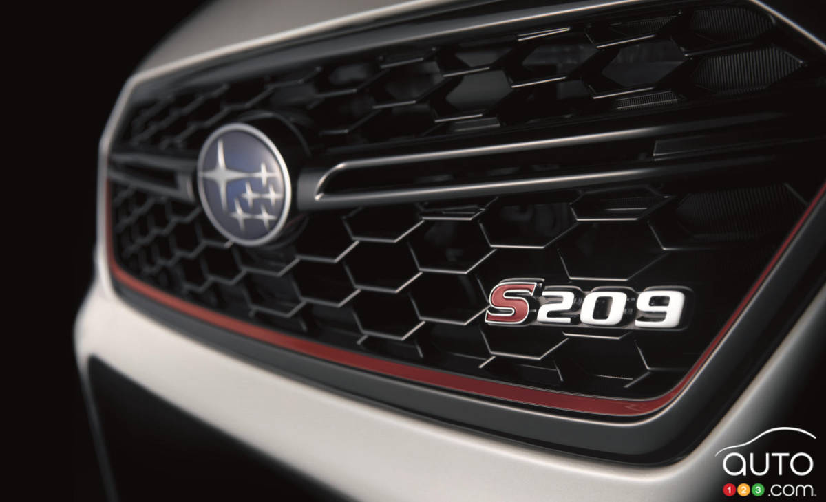 Subaru vendra l'édition S209 de la WRX STI en Amérique du Nord
